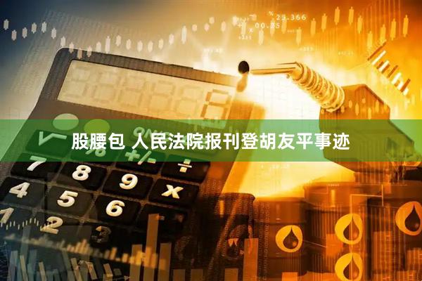 股腰包 人民法院报刊登胡友平事迹